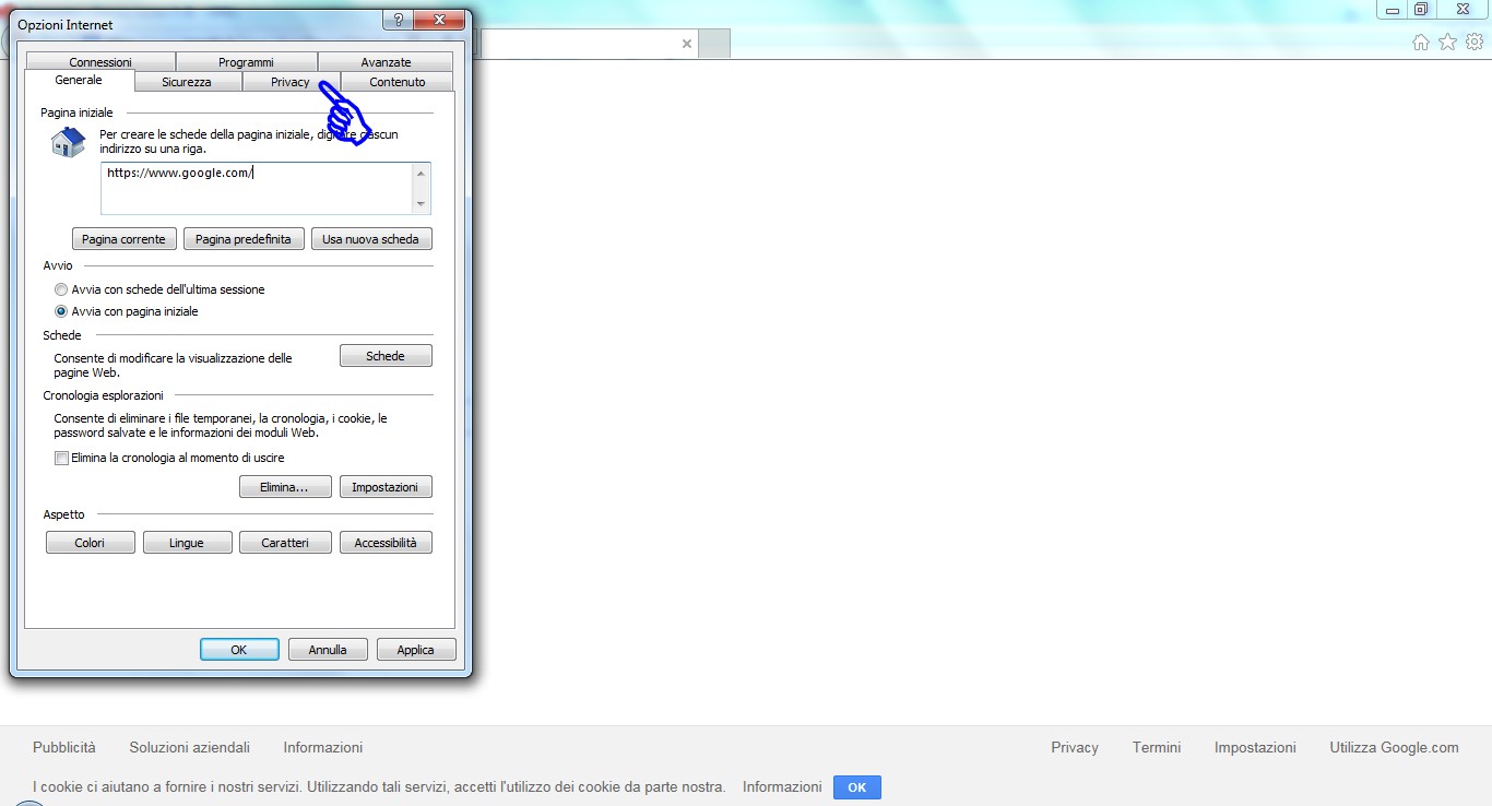 Screenshot Internet Explorer